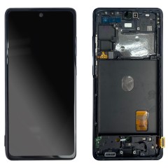 MR1_100584 Дисплей телефона для samsung galaxy s20 fe sm-g780, g781, сервисный оригинал, с рамкой, dark синий SAMSUNG