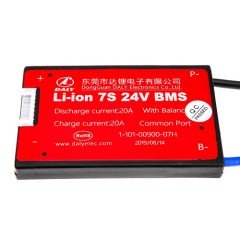 MR3_115249 Плата захисту акумулятора bms daly 7s 20a 24v li-ion DALY