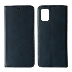 ЧОХОЛ-КНИЖКА BLACK TPU MAGNET ДЛЯ SAMSUNG A51 (A515) СИНІЙ