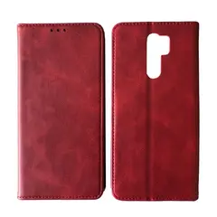 ЧОХОЛ-КНИЖКА BLACK TPU MAGNET ДЛЯ REDMI 9 ЧЕРВОНИЙ