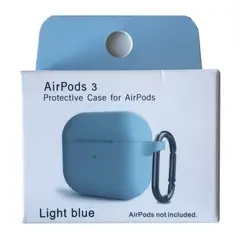 MR4_132873 Чохол для airpods 3 silicone slim (+ карабин) new box light синій 