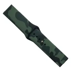 РЕМІНЕЦЬ SILICONE 20MM, CAMOUFLAGE, ЧОРНИЙ-GREEN 1