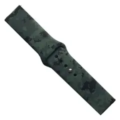 РЕМІНЕЦЬ SILICONE 20MM, CAMOUFLAGE PIXEL, ЧОРНИЙ-GREEN 2