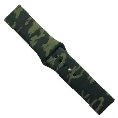 РЕМІНЕЦЬ SILICONE 22MM, CAMOUFLAGE, ЧОРНИЙ-GREEN 2