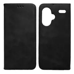 ЧОХОЛ-КНИЖКА BLACK TPU MAGNET ДЛЯ REDMI NOTE 13 PRO+ 5G, ЧОРНИЙ