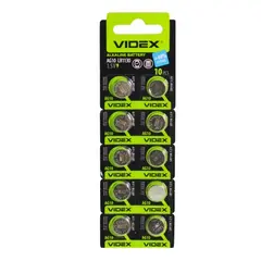 БАТАРЕЙКА VIDEX AG10 (1130) BLISTER 10