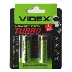 БАТАРЕЙКА VIDEX TURBO LR03 (AAA) BLISTER 2 (2, 20, 360)