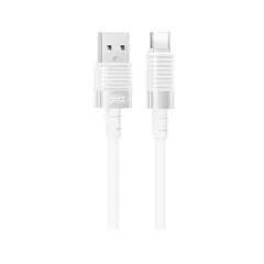 КАБЕЛЬ XO NB282 BRUSHED SILICONE 6A FAST CHARGING APPLE DATA CABLE 1M, БІЛИЙ