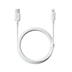 КАБЕЛЬ BASEUS SILKY SERIES USB-A TO LIGHTNING 2.4A 1M, БІЛИЙ P10377702213-00