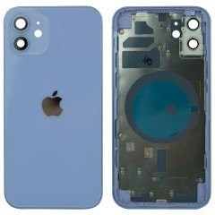 MR1_96611 Корпус телефона для iphone 12 (с кнопками и sim лотком) пурпурный h/c (ver. cn dual sim) PRC