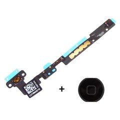 MR3_3052 Шлейф планшета для ipad mini, ipad mini 2 кнопки меню home с пластиком, черный PRC