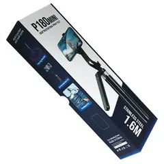 МОНОПОД-ТРИПОД PRO SERIES P180 MINI 1,6М. BLUETOOTH ПУЛЬТ ДУ