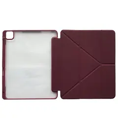 ЧОХОЛ SMART CASE CLEAR STYLUS ДЛЯ APPLE IPAD AIR 13 2024, 2025 DARK ЧЕРВОНИЙ