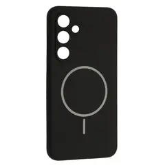 ЧОХОЛ SILICONE CASE LUXURY MAGSAFE ДЛЯ SAMSUNG S23 FE, ЧОРНИЙ