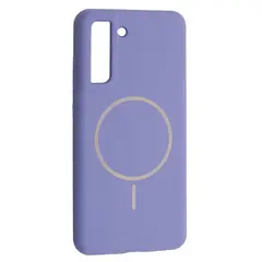 ЧОХОЛ SILICONE CASE LUXURY MAGSAFE ДЛЯ SAMSUNG S21 FE ELEGANT ПУРПУРОВИЙ