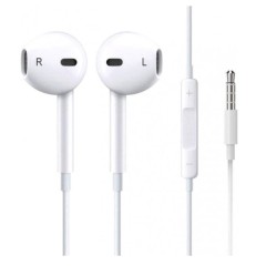 MR3_105216 Наушники hoco m1, оригинал для apple mini-jack белый (с микрофоном) HOCO