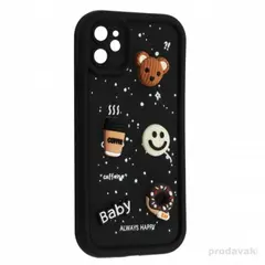 MR4_135223 Чохол happy donut case для iphone 11, чорний 