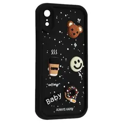 MR4_135217 Чохол happy donut case для iphone xr, чорний 
