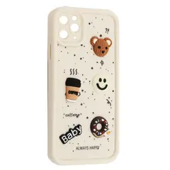 ЧОХОЛ HAPPY DONUT CASE ДЛЯ IPHONE 12, БІЛИЙ