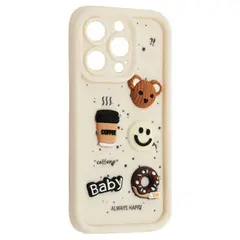 ЧОХОЛ HAPPY DONUT CASE ДЛЯ IPHONE 13 PRO, БІЛИЙ