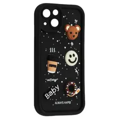ЧОХОЛ HAPPY DONUT CASE ДЛЯ IPHONE 14, ЧОРНИЙ