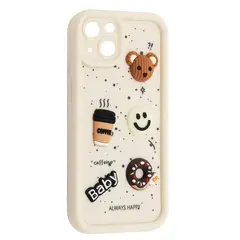 ЧОХОЛ HAPPY COOKIE CASE ДЛЯ IPHONE 15, БІЛИЙ