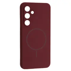 ЧОХОЛ SILICONE CASE LUXURY MAGSAFE ДЛЯ SAMSUNG S25+ PLUM