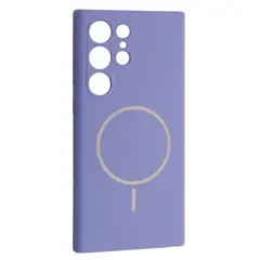 ЧОХОЛ SILICONE CASE LUXURY MAGSAFE ДЛЯ SAMSUNG S25 ULTRA ELEGANT ПУРПУРОВИЙ