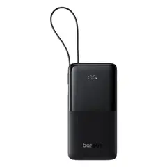 MR4_134253 Зовнішній акумулятор power bank baseus bipow 2 digital display with built-in type-c cable 10000mah 20w, чорний p10077101113-00 