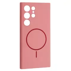 MR4_134135 Чохол silicone case luxury magsafe для samsung s24 ultra rose рожевий 