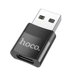 ПЕРЕХІДНИК HOCO UA17 USB MALE TO TYPE-C FEMALE USB2.0 ADAPTER, ЧОРНИЙ