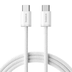 КАБЕЛЬ PD BASEUS DYNAMIC 4 FAST CHARGING TYPE-C TO TYPE-C 100W 1M, БІЛИЙ P10381400211-00
