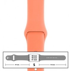 MR3_116107 Ремешок силиконовый для apple watch 38, 40, 41mm размер s (44) peach PRC