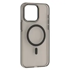 ЧОХОЛ SILVER SHIELD MAGSAFE ДЛЯ IPHONE 15 PRO TRANSPARENT, ЧОРНИЙ