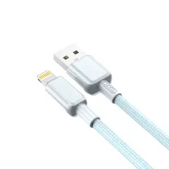 КАБЕЛЬ XO NB249 5A PVC SHINY COLORFUL LIGHTNING DATA CABLE СИНІЙ
