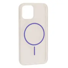 ЧОХОЛ CLEAR MAGNETIC (COLOR SLIM MAGSAFE) BOX ДЛЯ IPHONE 11 FLAMING ПУРПУРОВИЙ