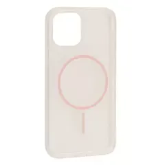 ЧОХОЛ CLEAR MAGNETIC (COLOR SLIM MAGSAFE) BOX ДЛЯ IPHONE 12 PRO MAX РОЖЕВИЙ