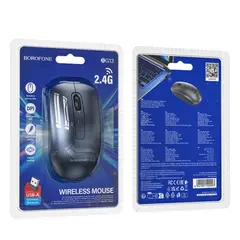 БЕЗДРОТОВА МИШКА BOROFONE BG13 WINNER 2.4G BUSINESS WIRELESS MOUSE, ЧОРНИЙ