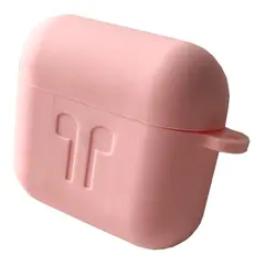 ЧОХОЛ ДЛЯ AIRPODS 3 СИЛІКОНОВИЙ 2MM LOGO 2IN1 (+ КАРАБИН) (ТЕХ. ПАК) РОЖЕВИЙ