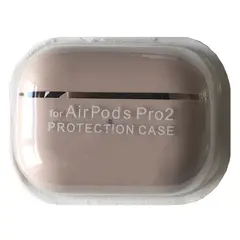 ЧОХОЛ ДЛЯ AIRPODS PRO 2 SILICONE CASE, MICROFIBER РОЖЕВИЙ SAND