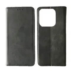 ЧОХОЛ-КНИЖКА BLACK TPU MAGNET ДЛЯ REDMI NOTE 14 4G GLOBAL VERSION, СІРИЙ