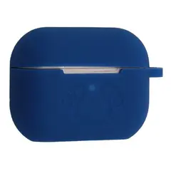 MR4_138393 Чохол для airpods pro 2 силіконовий logo 2in1 (+ карабин) (тех. пак) синій 