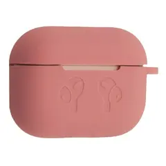 MR4_138402 Чохол для airpods pro 2 силіконовий logo 2in1 (+ карабин) (тех. пак) dark рожевий 