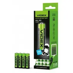 БАТАРЕЙКА VIDEX LR03 (AAA) BOX 4ШТ (60, 720), (6195)