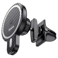 БЕЗДРОТОВИЙ АВТОМОБІЛЬНИЙ ЗАРЯДНИЙ ПРИСТРІЙ HOCO CA85 ULTRA-FAST MAGNETIC WIRELESS CAR HOLDER MAGSAFE7,5W, 5-15W, ЧОРНИЙ