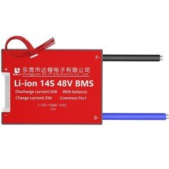 MR3_115084 Плата защиты аккумулятора bms daly 14s, 50a, 48-52v, li-ion DALY