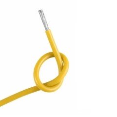 MR3_115143 Силиконовый многожильный гибкий провод awg 12 желтый (1m) AWG
