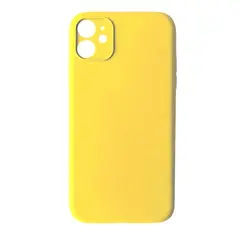 ЧОХОЛ SILICONE CASE FULL CAMERA COPY ДЛЯ IPHONE 12 (4) ЖОВТИЙ