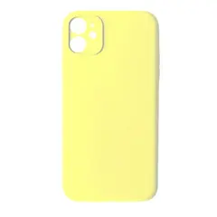 ЧОХОЛ SILICONE CASE FULL CAMERA COPY ДЛЯ IPHONE 12 (51) MELLOW ЖОВТИЙ