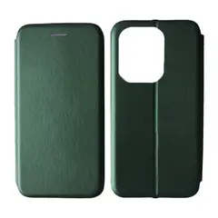 ЧОХОЛ-КНИЖКА LEVEL ДЛЯ REDMI NOTE 14 4G GLOBAL VERSION (163,3MM) MIDNIGHT ЗЕЛЕНИЙ